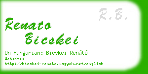 renato bicskei business card